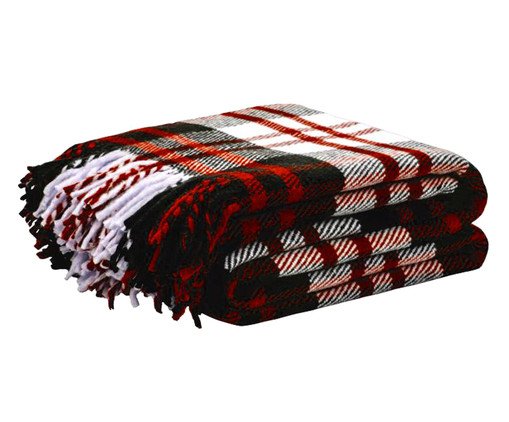 Manta Augusta Vermelha, blue,red,multicolor | WestwingNow