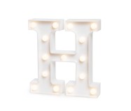 Luminária de Mesa de Led Decorativa Letra H - Branco | WestwingNow