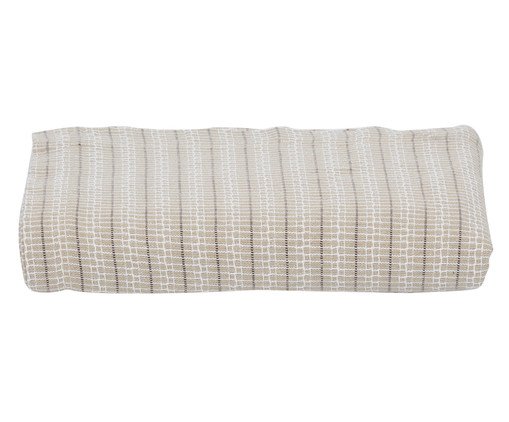 Colcha Luana Bege com Filete Marrom e Branco, beige | WestwingNow