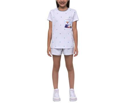 Pijama Manga Curta Infantil