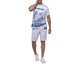 Pijama Manga Curta Masculino Ski Season Start em Malha Perfect Touch, white | WestwingNow