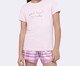 Pijama Manga Curta com Short Infantil, pink | WestwingNow