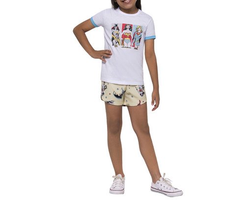 Pijama Infantil Manga Curta Super, white | WestwingNow