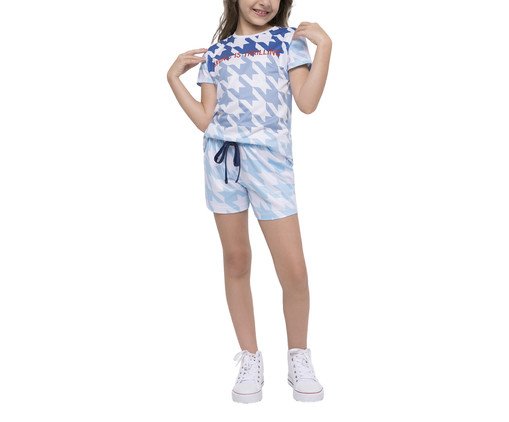 Pijama Manga Curta com Short Infantil Branco, white | WestwingNow