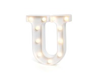 Luminária de Mesa de Led Decorativa  Letra U - Branco | WestwingNow