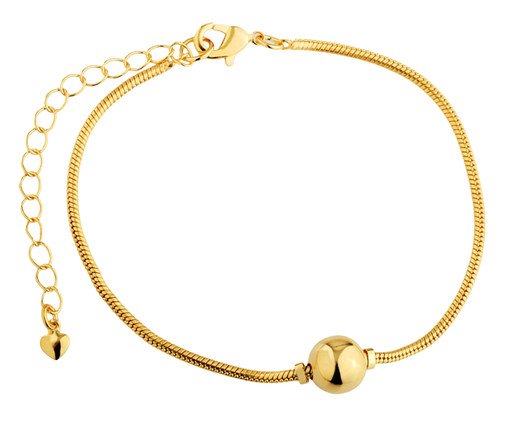 Pulseira Esfera Banho de Ouro Milliá, gold | WestwingNow