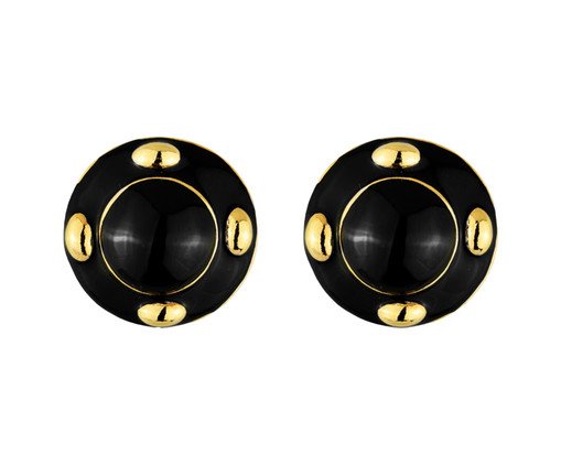 Brinco Botão Luxo Banho de Ouro 18k, gold | WestwingNow