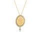 Colar Pai Nosso com Cruz Pendurada em Zircônias Banho de Ouro 18K, gold | WestwingNow