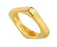 Anel Geométrico Quadrado Banho de Ouro 18K 15, gold | WestwingNow