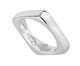 Anel Geométrico Quadrado Banho Ródio Branco 15, silver or metallic | WestwingNow