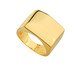 Anel Largo Dourado Geométrico, gold | WestwingNow
