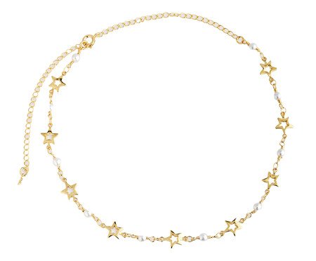 Colar Pérolas e Estrelas Folheado a Ouro 18k | Westwing