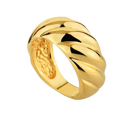 Anel Bold Banho de Ouro 18k 14 | Westwing