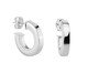 Brinco Argola Tubo Reto Ródio Branco, silver or metallic | WestwingNow