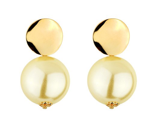Brinco Banho de Ouro 18k Pérola, gold | WestwingNow