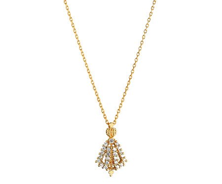 Colar Nossa Senhora Aparecida Cravejado Folheado a Ouro 18k | Westwing