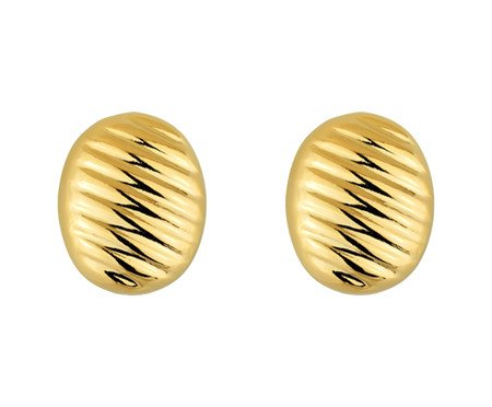 Brinco Botão Banho de Ouro 18k | Westwing