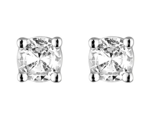Brincos Solitários de Zircônia, silver or metallic | WestwingNow