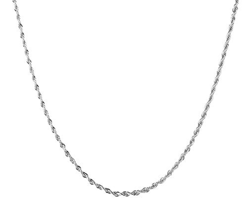Colar Trançado Luxo Ródio Branco, silver or metallic | WestwingNow