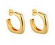 Brinco Argola Quadrada Banhado a Ouro 18k, gold | WestwingNow