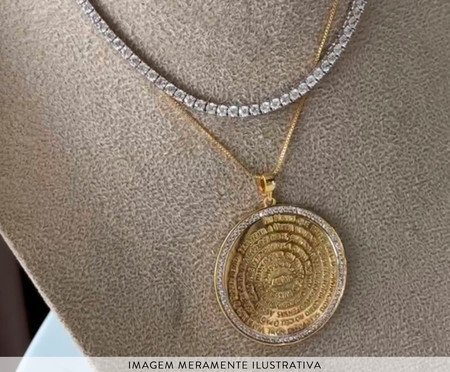 Medalha Pai Nosso Folheado a Ouro 18k | Westwing