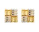 Brinco Quadrado Delicado Banho de Ouro 18k, gold | WestwingNow