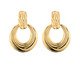 Brinco Argola Texturizada Folheado em Ouro 18K, gold | WestwingNow