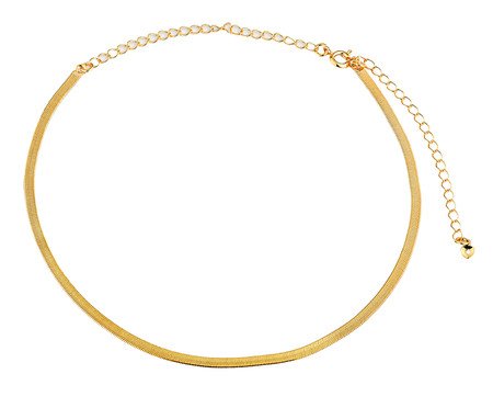 Gargantilha Fita Banho de Ouro 18k | Westwing