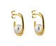 Brinco Argola Pérola Folheado a Ouro, gold | WestwingNow