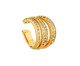Piercing de Encaixe Dourado com Zircônias Milliá Design, gold | WestwingNow