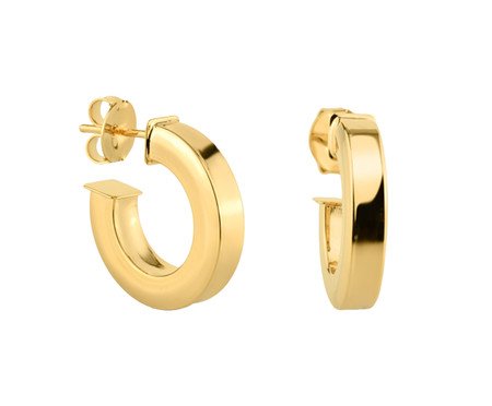 Brinco Argola Tubo Reto Ouro 18k | Westwing