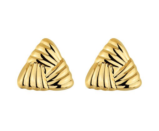 Brinco Contorno Banho de Ouro 18k Milliá, gold | WestwingNow