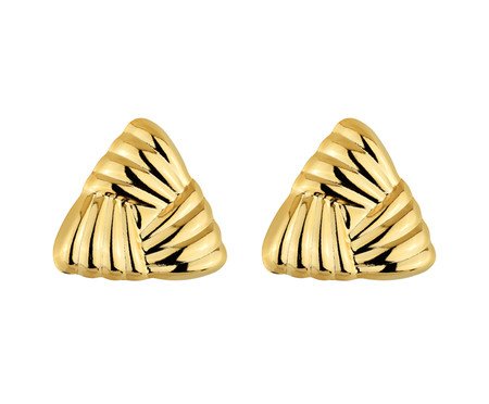 Brinco Contorno Banho de Ouro 18k Milliá | Westwing