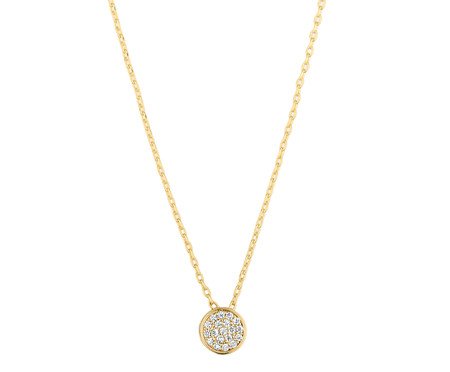 Colar Folheado Ouro 18K Pingente Cravejado | Westwing