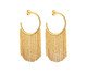 Brinco Reluzente Argola Franja Dourada, gold | WestwingNow
