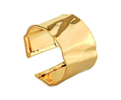 Bracelete Orgânico Luxo Banho de Ouro 18k, gold | WestwingNow