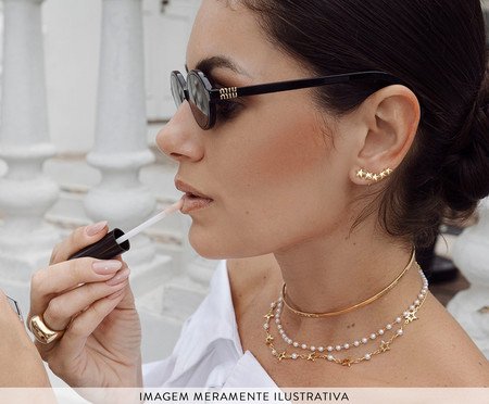 Colar Pérolas Delicadas Folheado a Ouro 18k | Westwing