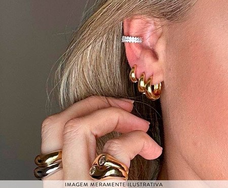 Trio de Argolinhas Bold Folheado a Ouro 18k | Westwing