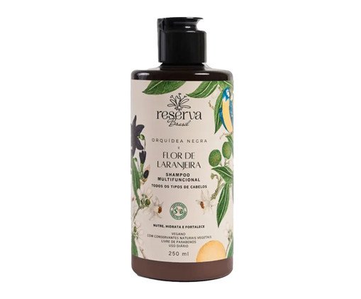 Shampoo Multifuncional Vegano Orquídea Negra e Flor de Laranjeira, Colorido | WestwingNow