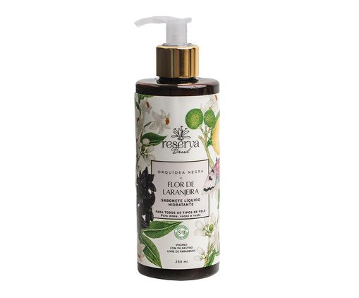 Sabonete Líquido Vegano Hidratante Orquídea Negra e Flor de Laranjeira, Colorido | WestwingNow
