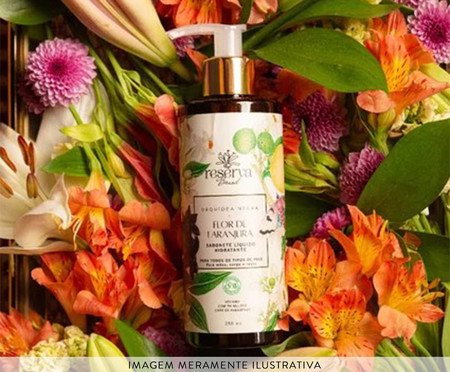 Sabonete Líquido Vegano Hidratante Orquídea Negra e Flor de Laranjeira | Westwing
