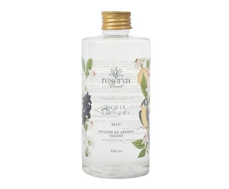 Refil Difusor de Aromas Vegano Orquídea Negra e Flor de Laranjeira | Westwing