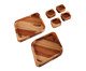 Jogo com 6 Petisqueiras Diamond Set, Madeira | WestwingNow