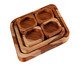 Jogo com 6 Petisqueiras Diamond Set, Madeira | WestwingNow