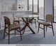 Mesa Torino Chocolate e Off White, Marrom | WestwingNow