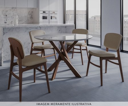 Mesa Torino Chocolate e Off White | Westwing
