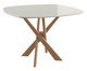 Mesa Torino Chocolate e Off White, Marrom | WestwingNow