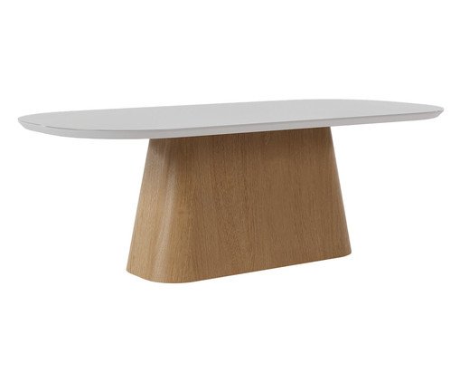 Mesa Caruaru Chocolate e Off White, Marrom | WestwingNow