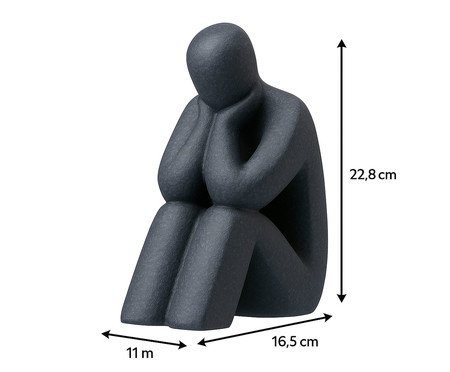 Escultura Reflexão Preto | Westwing