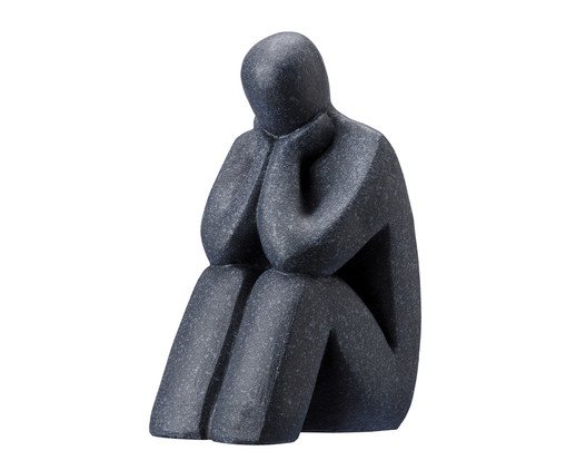 Escultura Reflexão Preto, Preto | WestwingNow